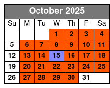 Legends In Concert Silver Seating October Schedule